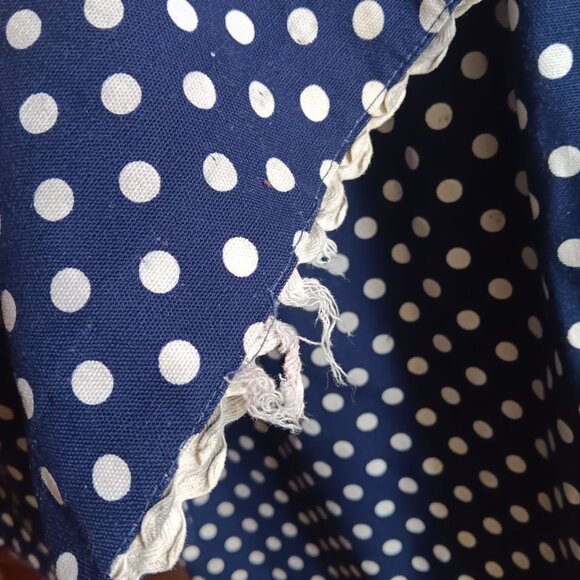 28x28 TrueVintage Blue Polka Dot Bellbottom Pants 1960's by Joyce - Picture 7 of 7